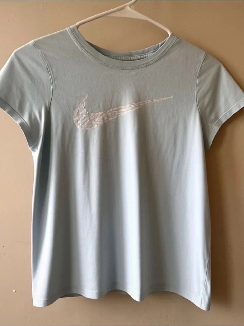 Nike Kids' Light Blue Short-Sleeve Logo Tee